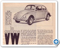 La Gamme VW - Magazine Croisires novembre 1966